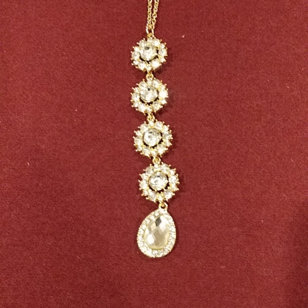 3 for $30 Fashion Jewelry Set Gold & Diamonds Earrings Necklace Costume Jewelry - Picture 4 of 6